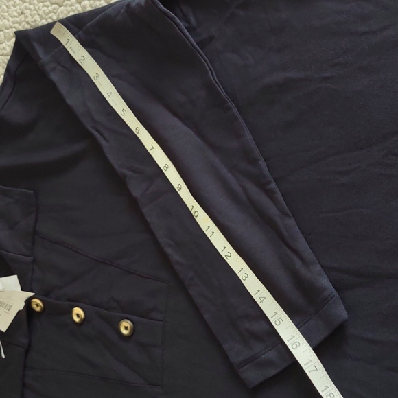 NWT Pure J. Jill XL Deep Blue Tranquility Fleece - Picture 10 of 15